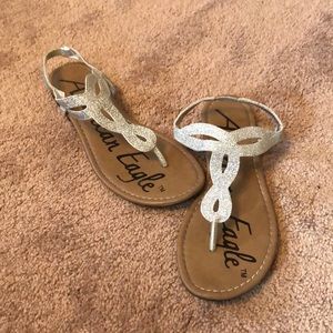 AE Silver Sparkle Sandal